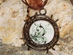 Zelené secesní slzičky