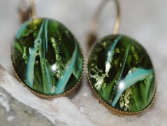 Zelené secesní slzičky