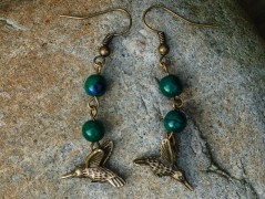 Zelené secesní slzičky