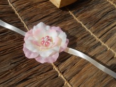 Brož z organzy fialová SLEVA z 69,-