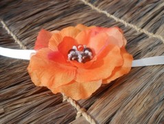 Brož z organzy fialová SLEVA z 69,-