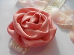 Brož z organzy fialová SLEVA z 69,-