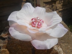 Brož z organzy fialová SLEVA z 69,-