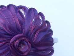 Brož z organzy fialová SLEVA z 69,-