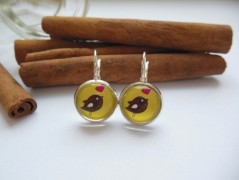 Náušnice houkání z lesa