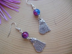 Náušnice houkání z lesa