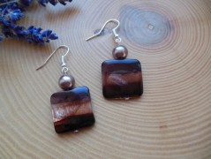 Náušnice houkání z lesa