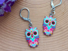 Náušnice houkání z lesa