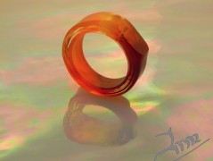 GRin 4D - skleněný prsten