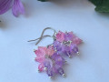 Bodlinkové náušnice růžové