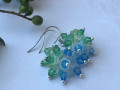 Bodlinkové náušnice tyrkysové