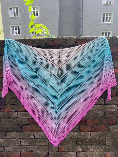 Pastelové zachumlání - pléd bavlna háčkování léto duhový šátek duha pléd pastelový červánky boho 