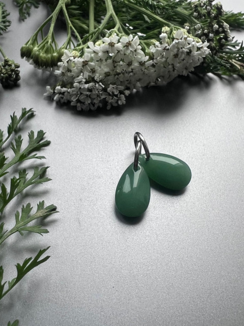 Zelené slzičky na výměnu kapka nerez ocel slza skleněná slzička steel 