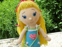 Kabelka s kytičkami - návod