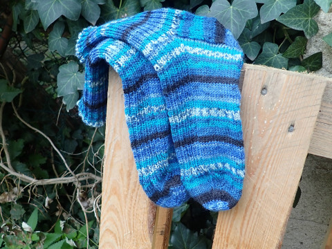 Pánské pletené ponožky vel. 46-47 ponožky ručně pletené ponožky vlněné ponožky 