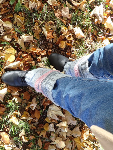 Návleky na nohy s norským vzorem návleky štulpny s norským vzorem 