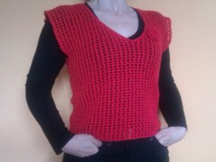 Morušový - háčkovaný šátek