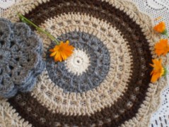 Morušový - háčkovaný šátek