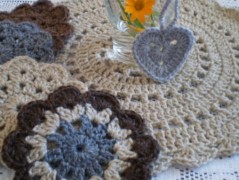 Morušový - háčkovaný šátek