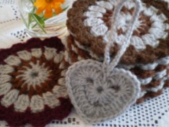 Morušový - háčkovaný šátek