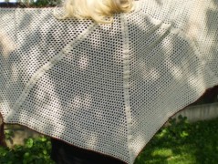 Morušový - háčkovaný šátek