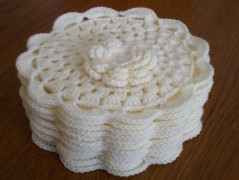 Morušový - háčkovaný šátek