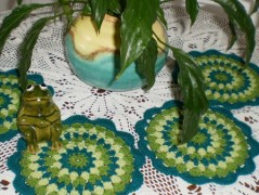 Morušový - háčkovaný šátek