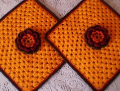 Morušový - háčkovaný šátek