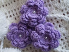 Morušový - háčkovaný šátek