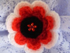 Morušový - háčkovaný šátek