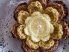 Morušový - háčkovaný šátek