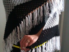 Morušový - háčkovaný šátek