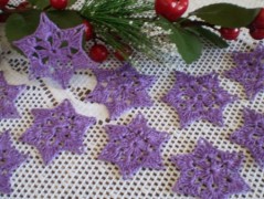 Morušový - háčkovaný šátek