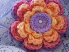 Morušový - háčkovaný šátek