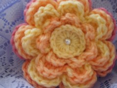 Morušový - háčkovaný šátek