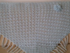 Morušový - háčkovaný šátek