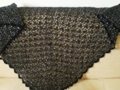 Morušový - háčkovaný šátek