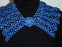 Morušový - háčkovaný šátek