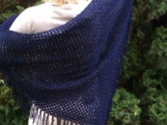 Morušový - háčkovaný šátek