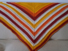 Morušový - háčkovaný šátek