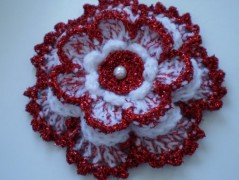 Morušový - háčkovaný šátek