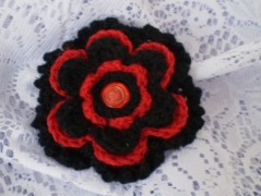 Morušový - háčkovaný šátek