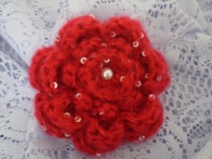 Morušový - háčkovaný šátek