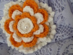 Morušový - háčkovaný šátek