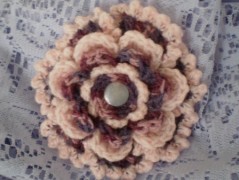 Morušový - háčkovaný šátek