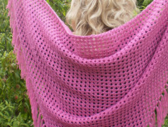 Morušový - háčkovaný šátek