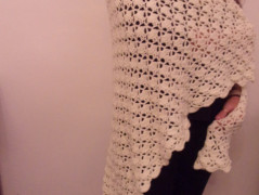 Morušový - háčkovaný šátek