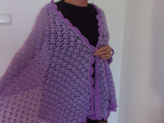 Morušový - háčkovaný šátek