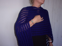 Morušový - háčkovaný šátek