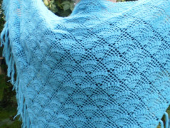 Morušový - háčkovaný šátek